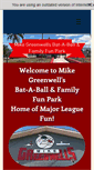 Mobile Screenshot of greenwellsfamilyfunpark.com